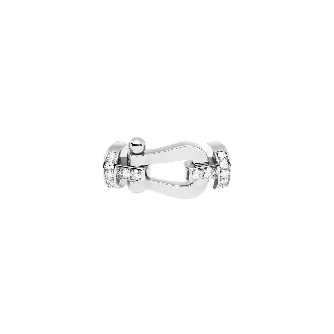 Manille FRED Force 10 Grand Modèle En Or Blanc Et Diamants - Or Blanc 750/1000ème - Diamant - Blanc