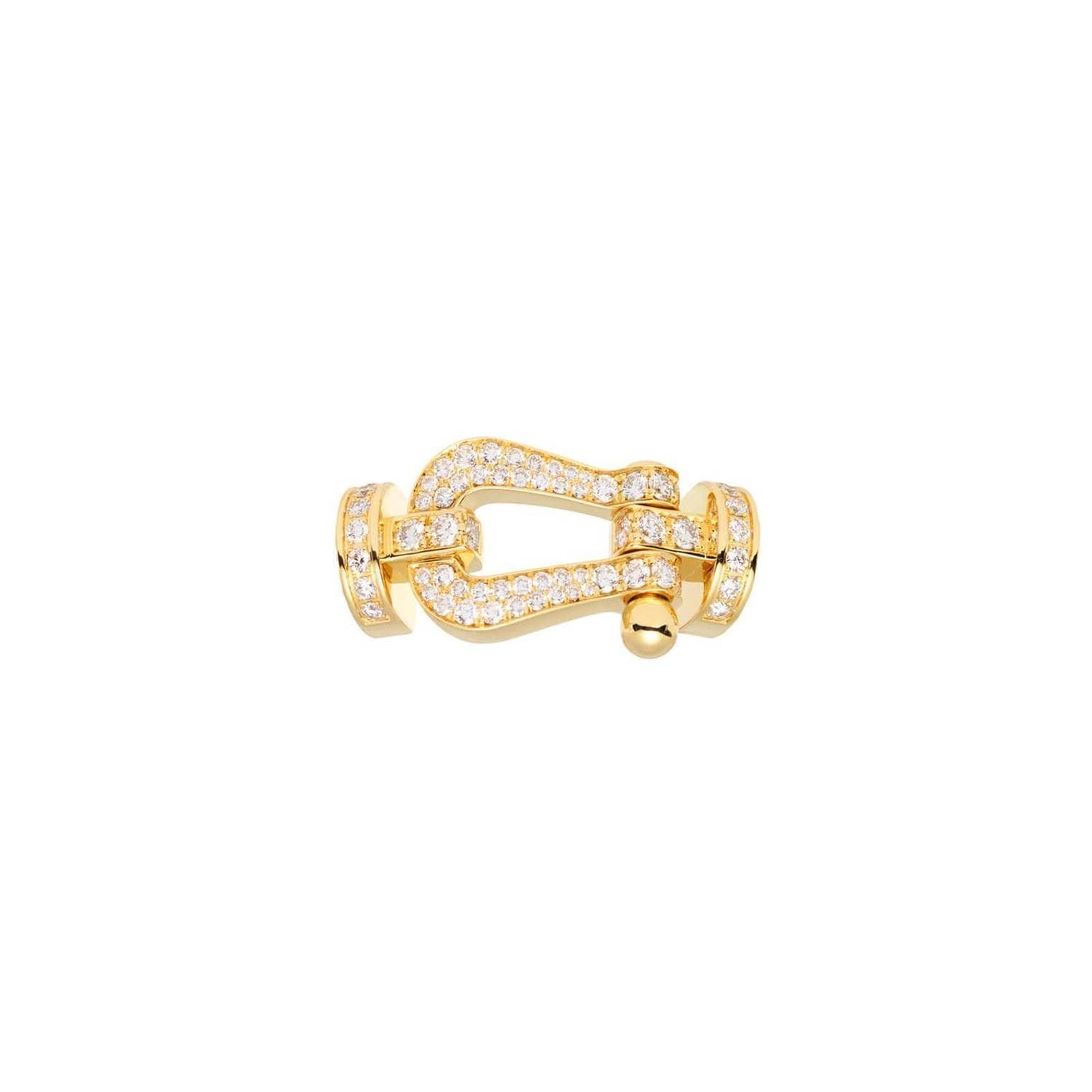 Manille FRED Force 10 Grand Modèle En Or Jaune Et Diamants - Or Jaune 750/1000ème - Diamant - Jaune