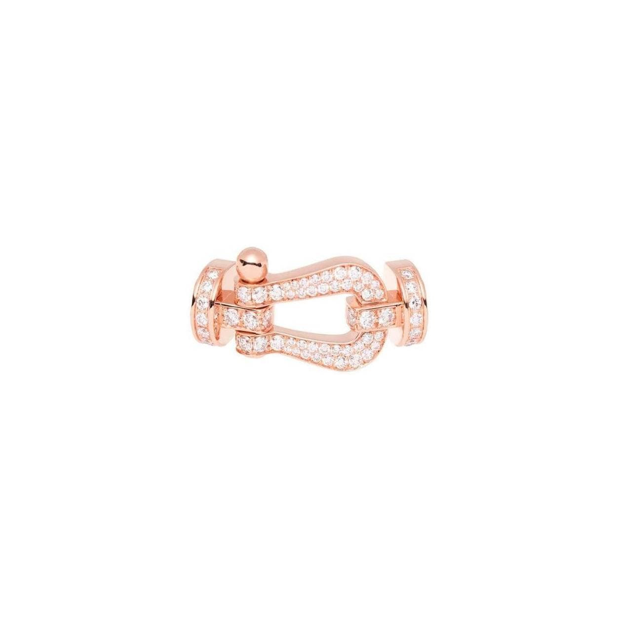 Manille FRED Force 10 Grand Modèle En Or Rose Et Diamants - Or Rose 750/1000ème - Diamant - Rose