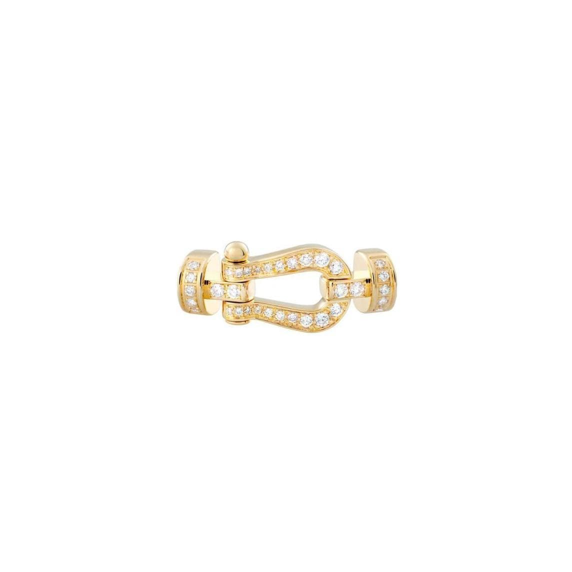 Manille FRED Force 10 Moyen Modèle En Or Jaune Et Diamants - Or Jaune 750/1000ème - Diamant - Jaune