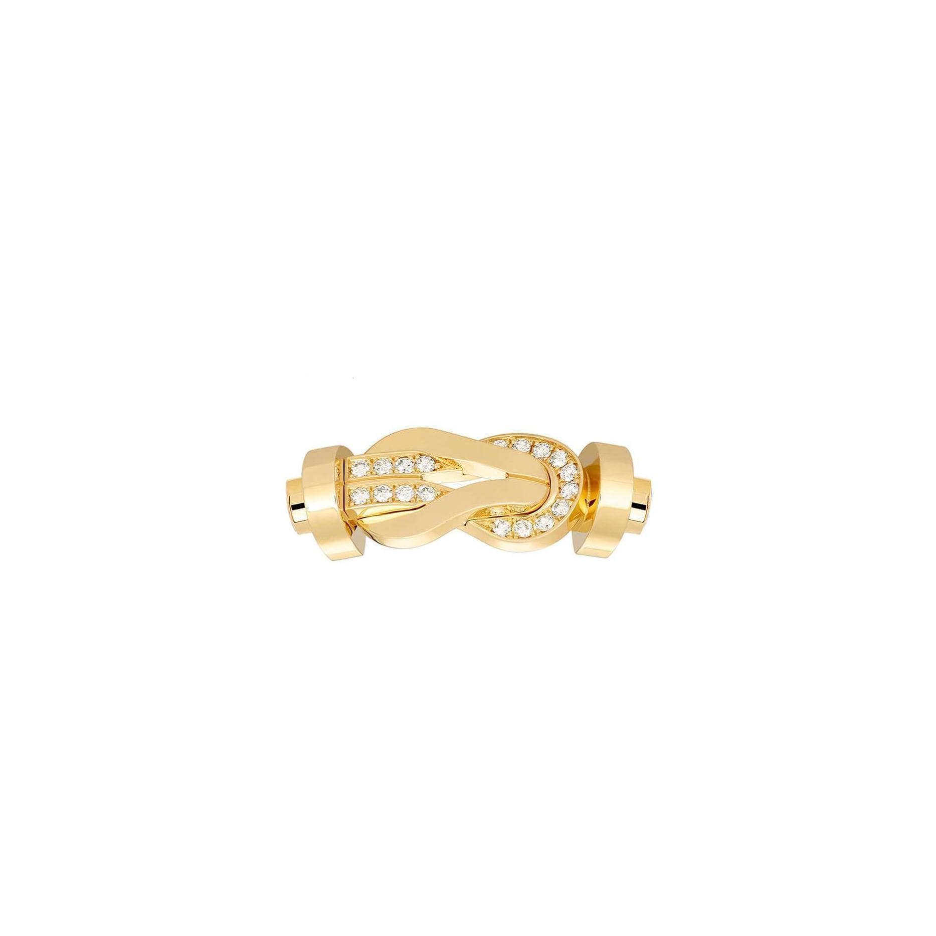 Boucle FRED Chance Infinie Grand Modèle En Or Jaune Et Diamants - Or Jaune 750/1000ème - Diamant - Jaune
