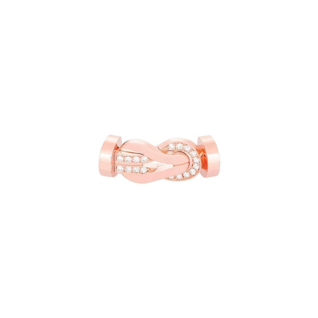 Boucle FRED Chance Infinie Grand Modèle En Or Rose Et Diamants - Or Rose 750/1000ème - Diamant - Rose