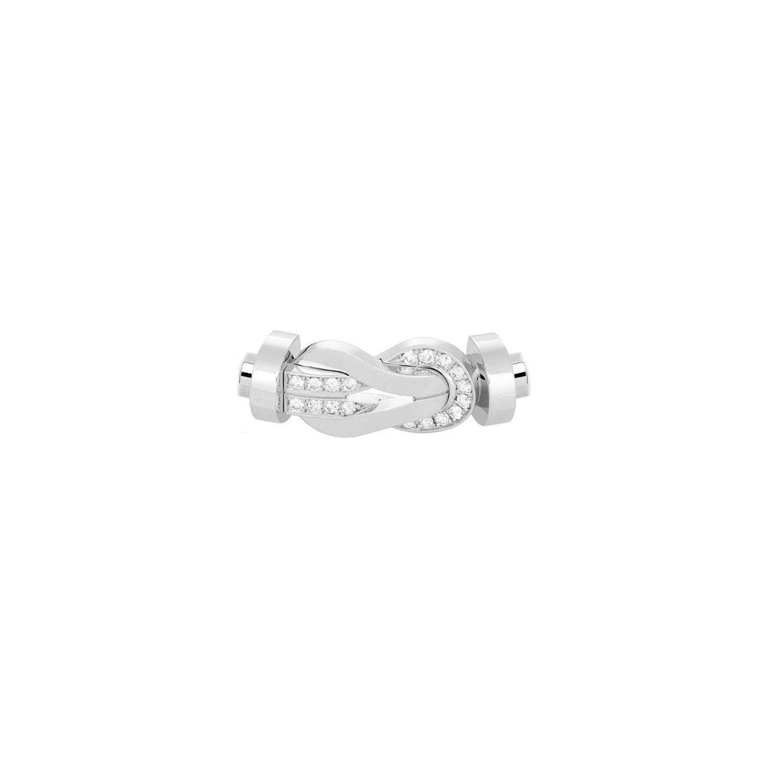 Boucle FRED Chance Infinie Grand Modèle En Or Blanc Et Diamants - Or Blanc 750/1000ème - Diamant - Blanc