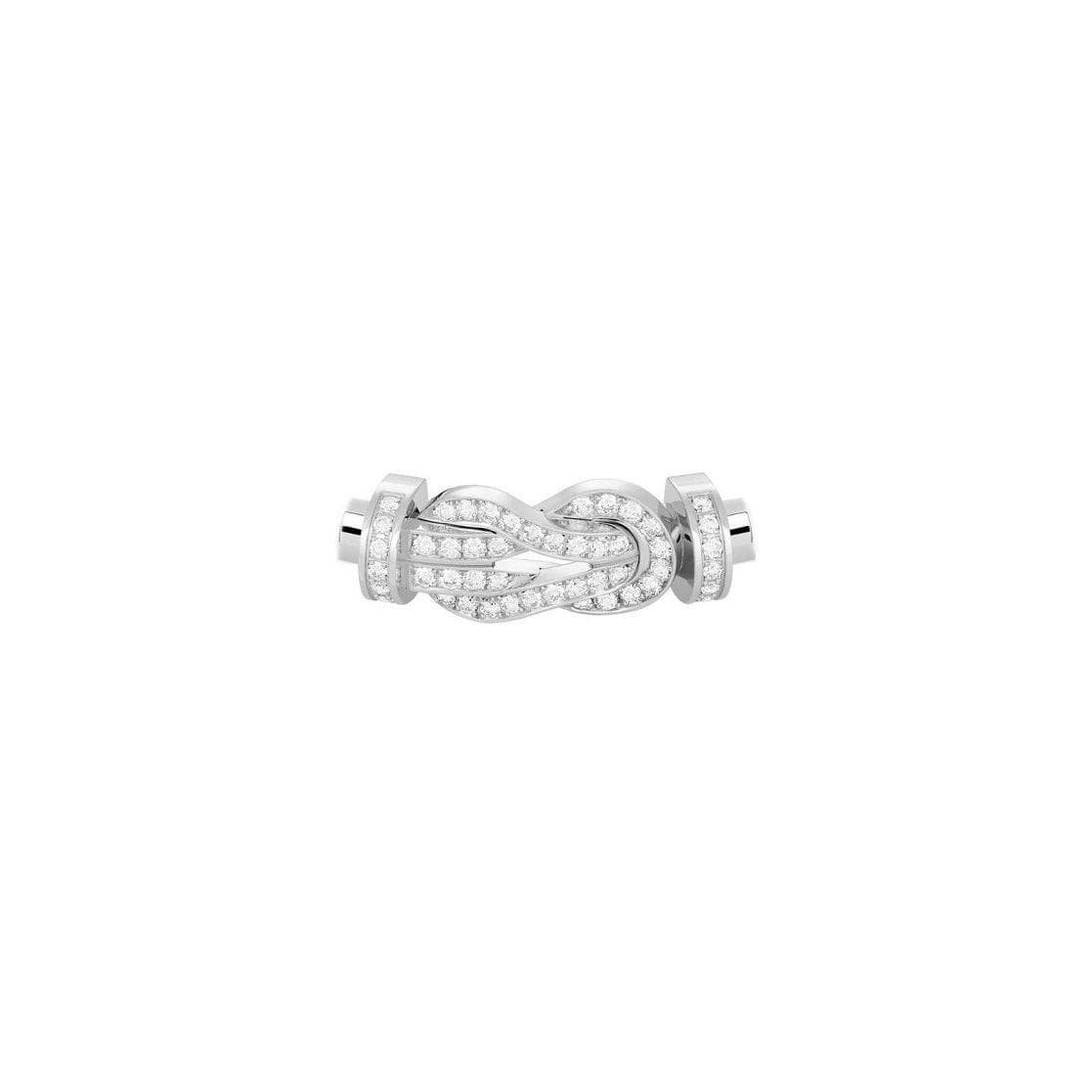 Boucle FRED Chance Infinie Grand Modèle En Or Blanc - Or Blanc 750/1000ème - Blanc