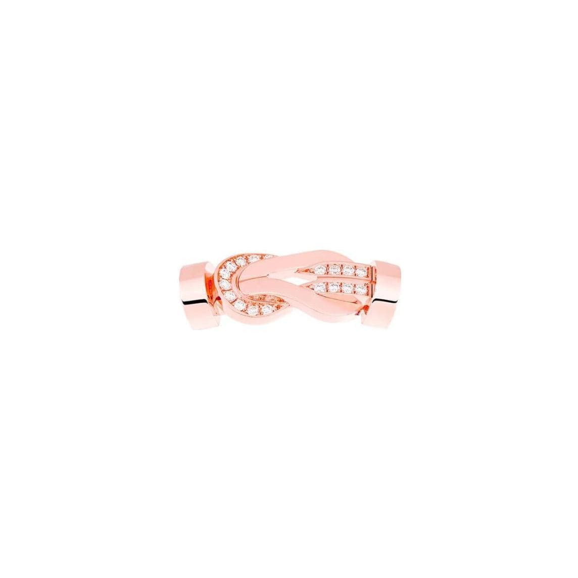 Boucle FRED Chance Infinie Moyen Modèle En Or Rose Et Diamants - Or Rose 750/1000ème - Diamant - Rose