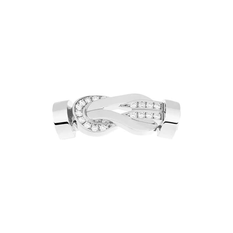Boucle FRED Chance Infinie Moyen Modèle En Or Blanc Et Diamants - Or Blanc 750/1000ème - Diamant - Blanc