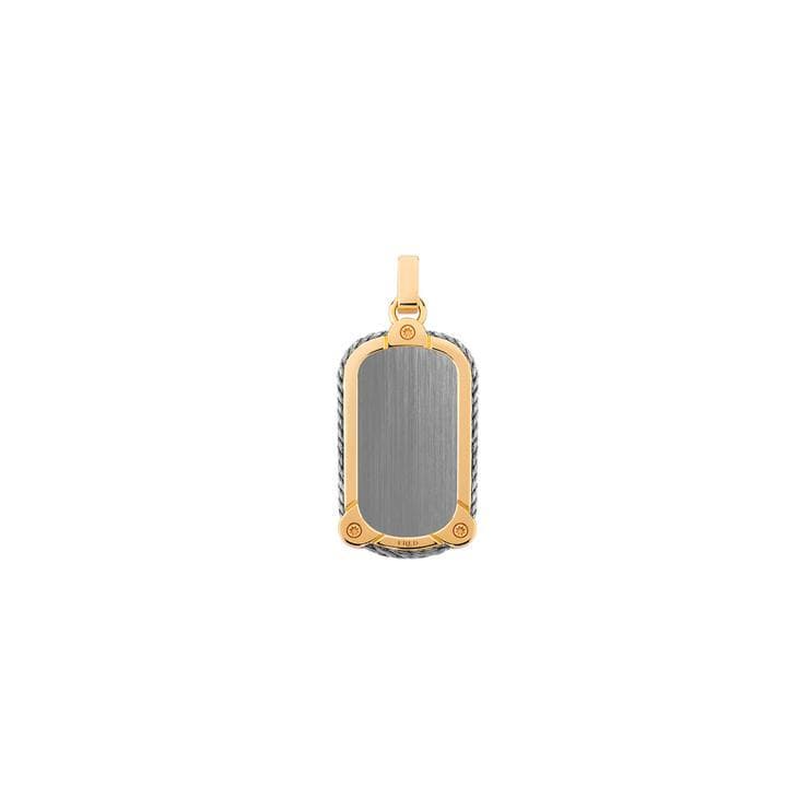 Pendentif FRED Force 10 Winch Petit Modèle En Or Jaune Et Acier - Acier/Or Jaune 750/1000ème - Jaune