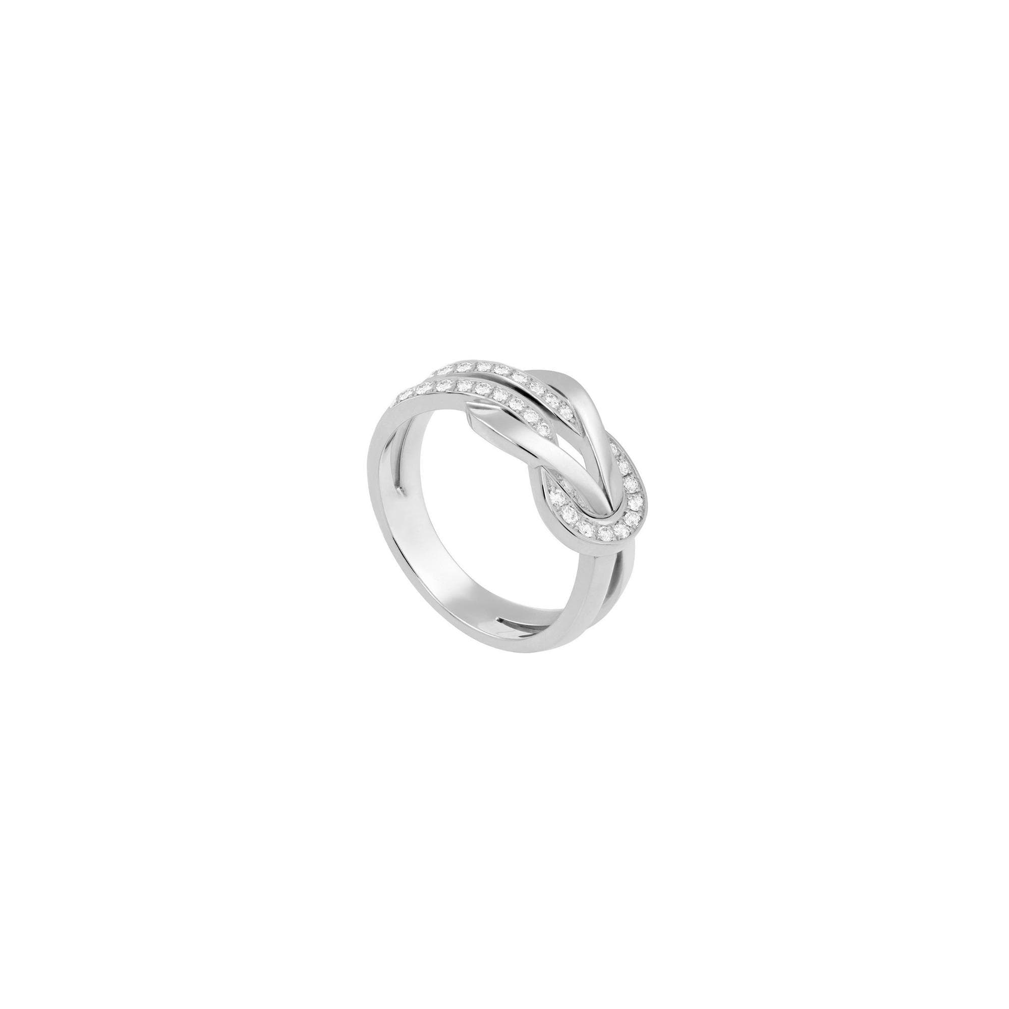 Bague FRED Chance Infinie En Or Blanc Et Diamants - Or Blanc 750/1000ème - Diamant - Blanc