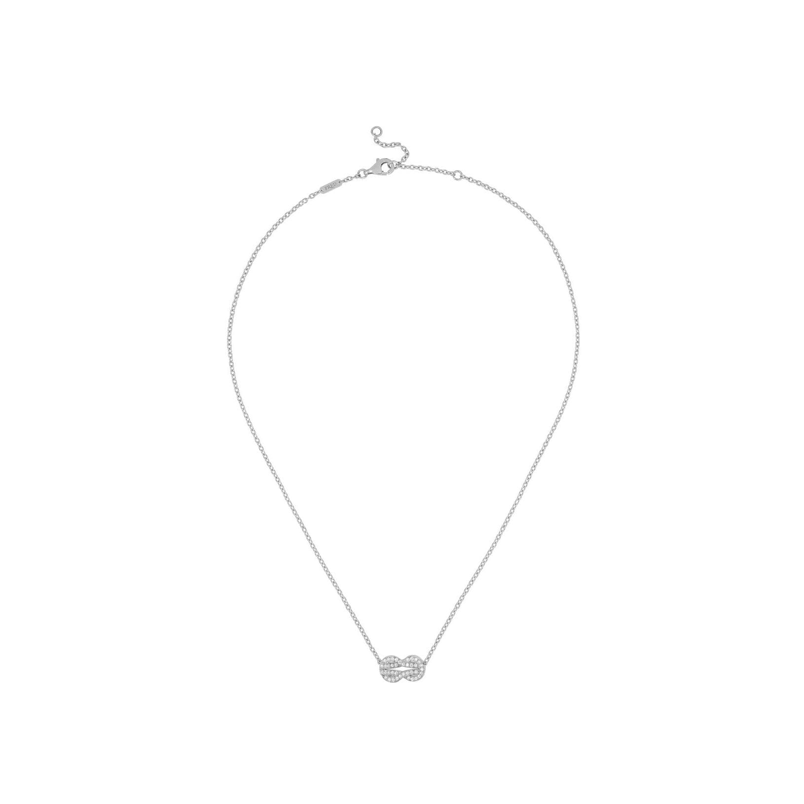 Collier FRED Chance Infinie Moyen Modèle En Or Blanc Et Diamants - Or Blanc 750/1000ème - Diamant - Blanc