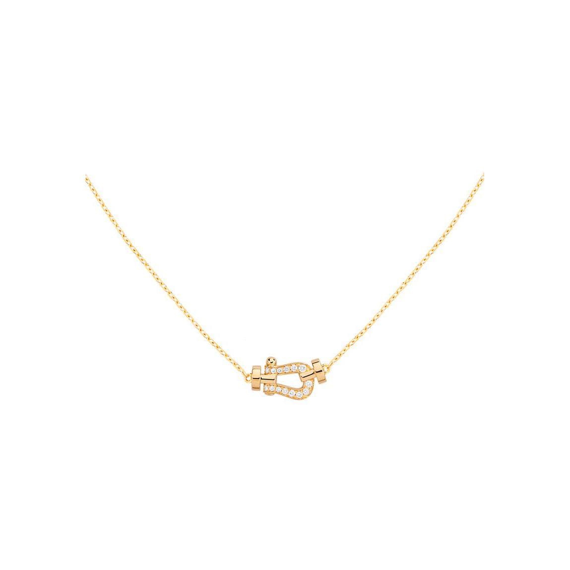 Collier FRED Force 10 Petit Modèle En Or Jaune Et Diamants - Or Jaune 750/1000ème - Diamant - Jaune
