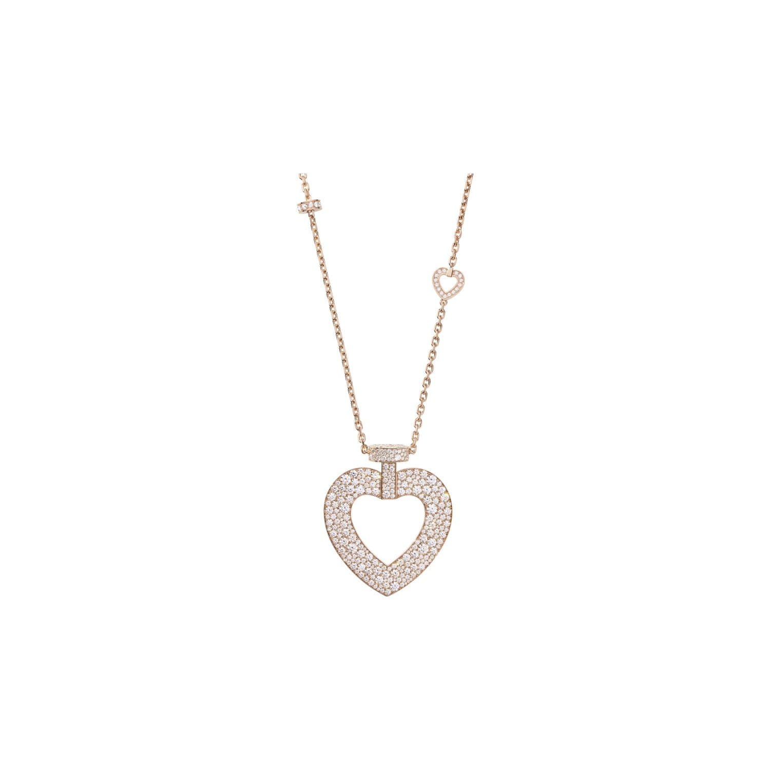 Sautoir FRED Pretty Woman Très Grand Modèle En Or Rose Pavé De Diamants - Or Rose 750/1000ème - Diamant