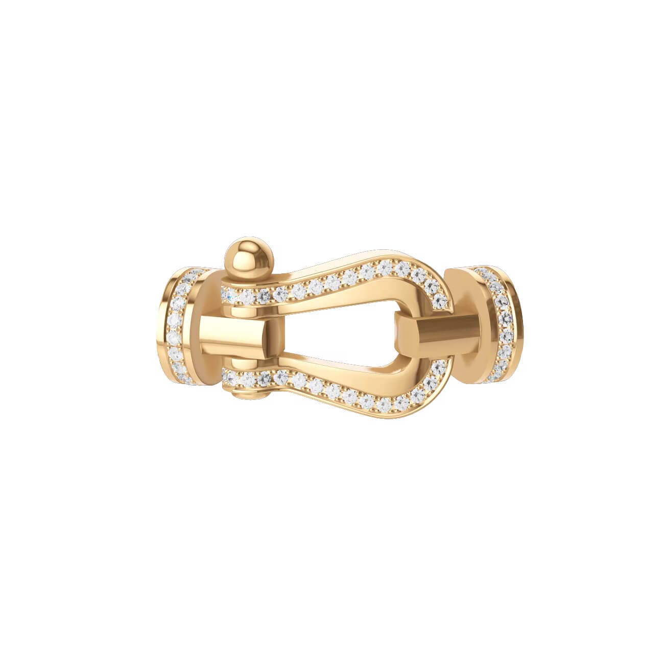 Manille FRED Force 10 Grand Modèle En Or Jaune Et Diamants - Or Jaune 750/1000ème - Diamant - Jaune