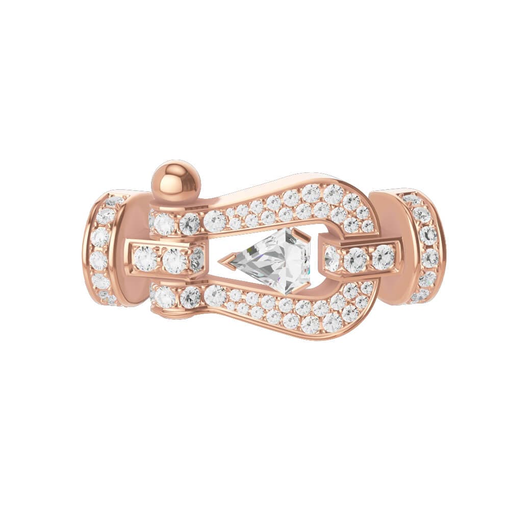 Manille FRED Force 10 Grand Modèle En Or Rose, Diamant "Hero Cut" Et Diamants - Or Rose 750/1000ème - Diamant - Rose